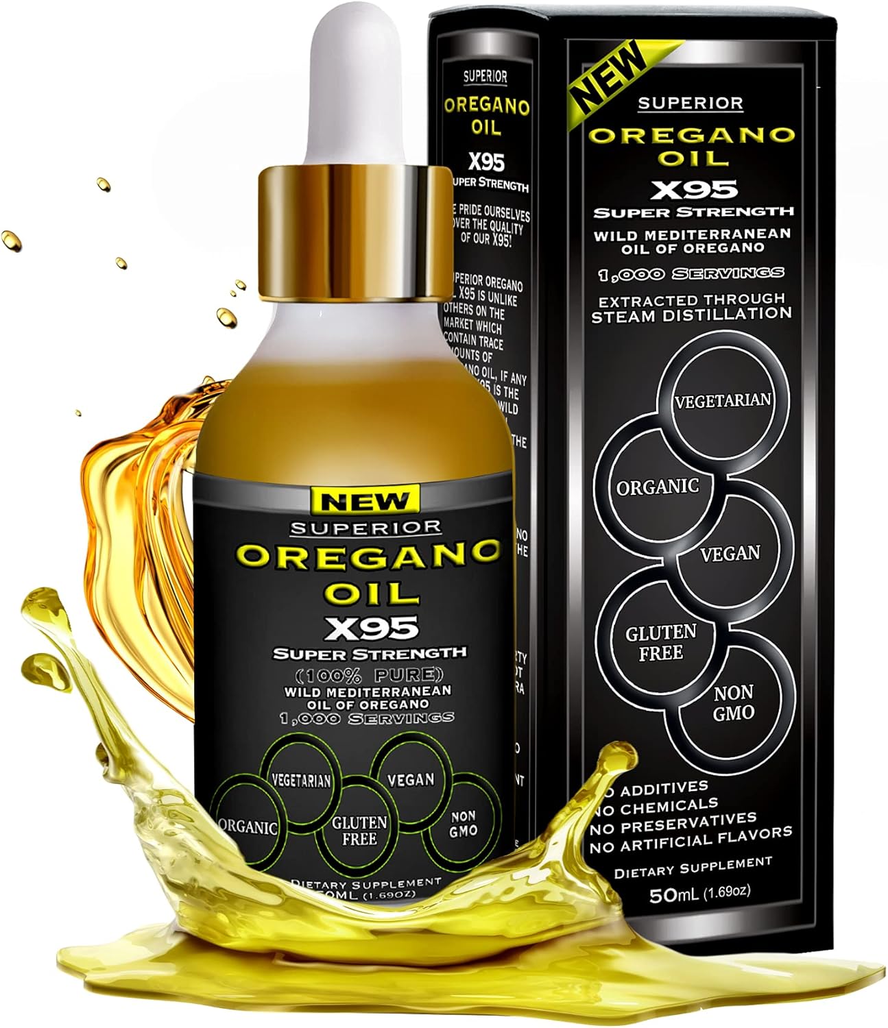 Fulvic Humic Acid Liquid Supplement with Electrolytes and Oregano Oil Drops: Stronger and More Versatile Than Oregano Softgels
