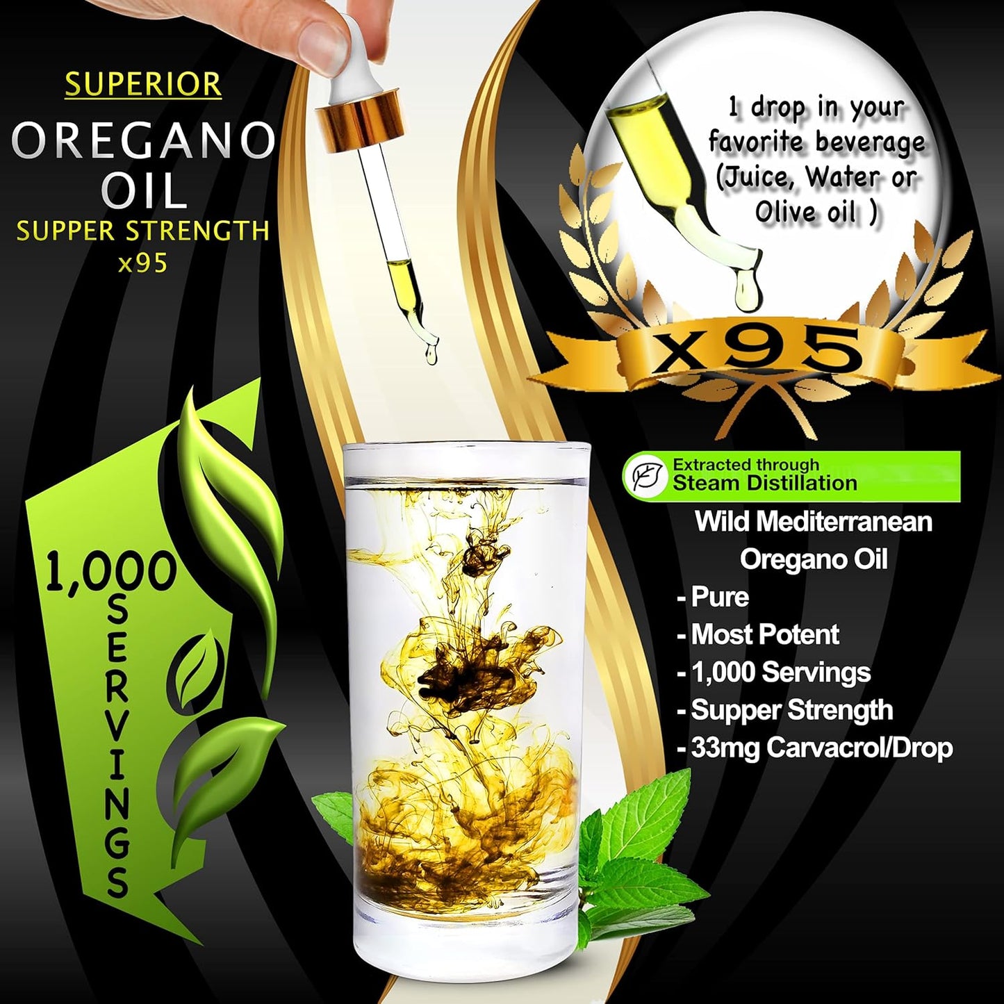 Fulvic Humic Acid Liquid Supplement with Electrolytes and Oregano Oil Drops: Stronger and More Versatile Than Oregano Softgels