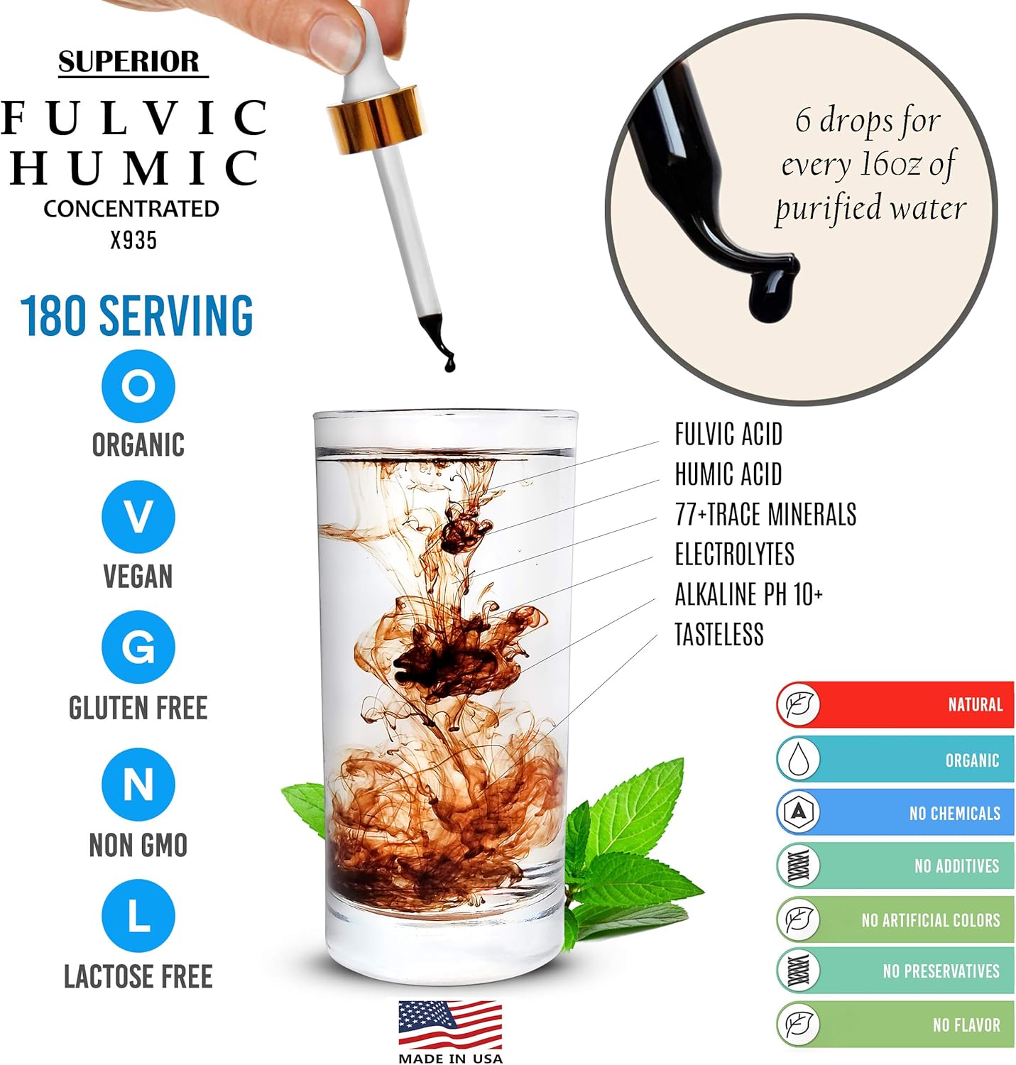 Fulvic Humic Acid Liquid Supplement with Electrolytes and Oregano Oil Drops: Stronger and More Versatile Than Oregano Softgels