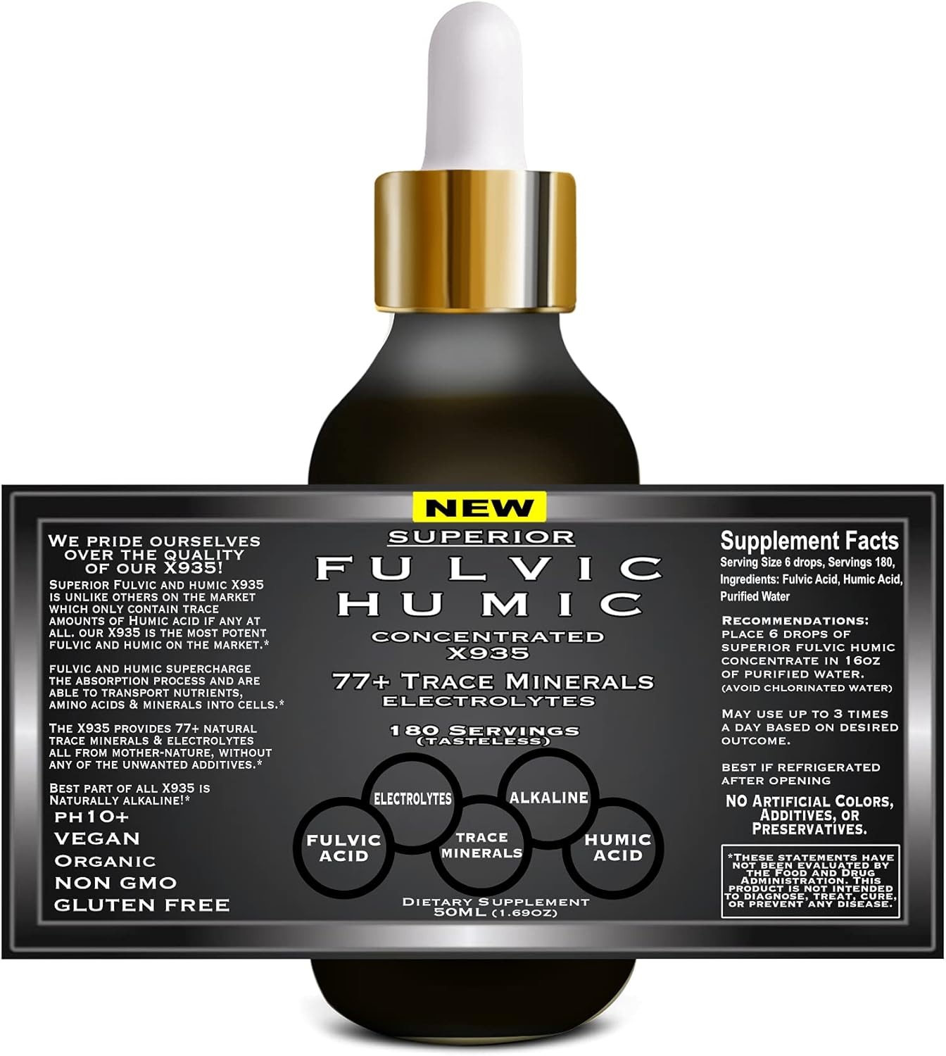 Fulvic Humic Acid Liquid Supplement with Electrolytes and Oregano Oil Drops: Stronger and More Versatile Than Oregano Softgels