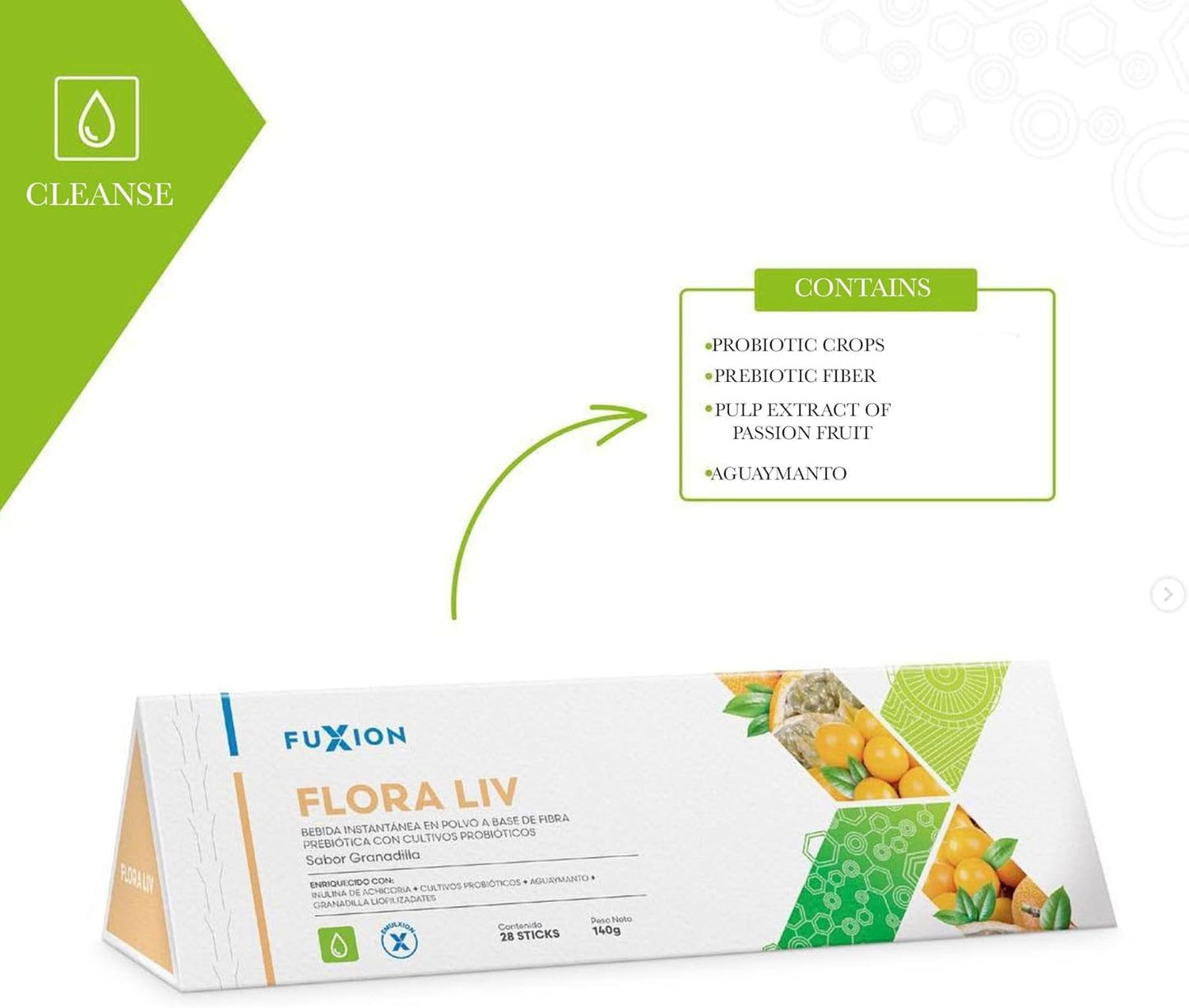 Fuxion Flora LIV Probiotic Sticks - 28 Count by FUXION