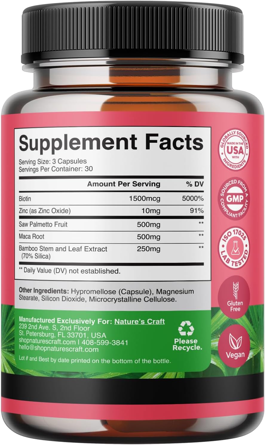 G-Curve Breast and Butt Enhancer Pills with Saw Palmetto - Natural Support for Curves and Hair Strength