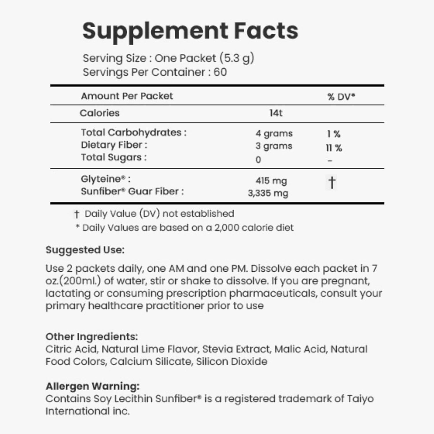G Glyteine 415mg Powder: Enhance Cellular Health with Glutathione Supplement for Liver Support - Lemon Lime Flavor - 60 Days Supply