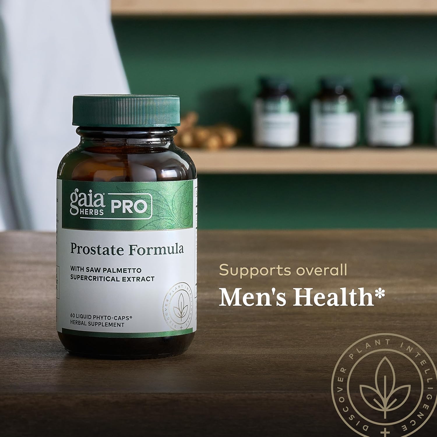 Gaia Herbs Pro Prostate Support - Men's Health Formula with Saw Palmetto & Organic Ingredients - 60 Vegan Liquid Capsules
