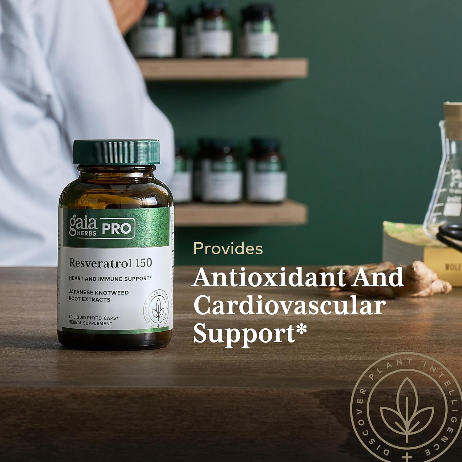 Gaia Herbs PRO Resveratrol 150 Supplement - Antioxidant Support for Overall Health