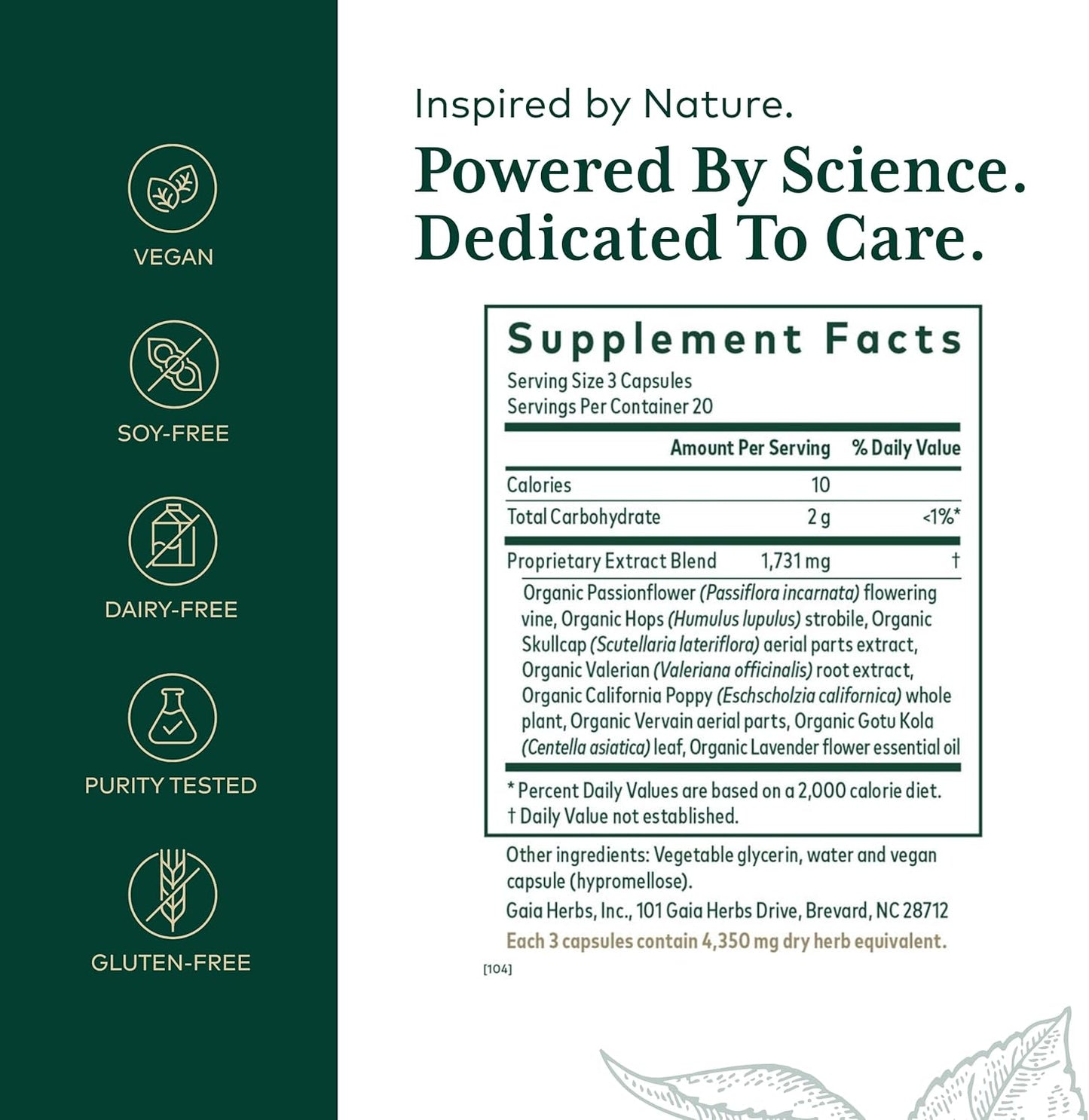 Gaia Herbs Professional Sleep Formula - 60 Liquid-Filled Capsules for Restful Sleep
