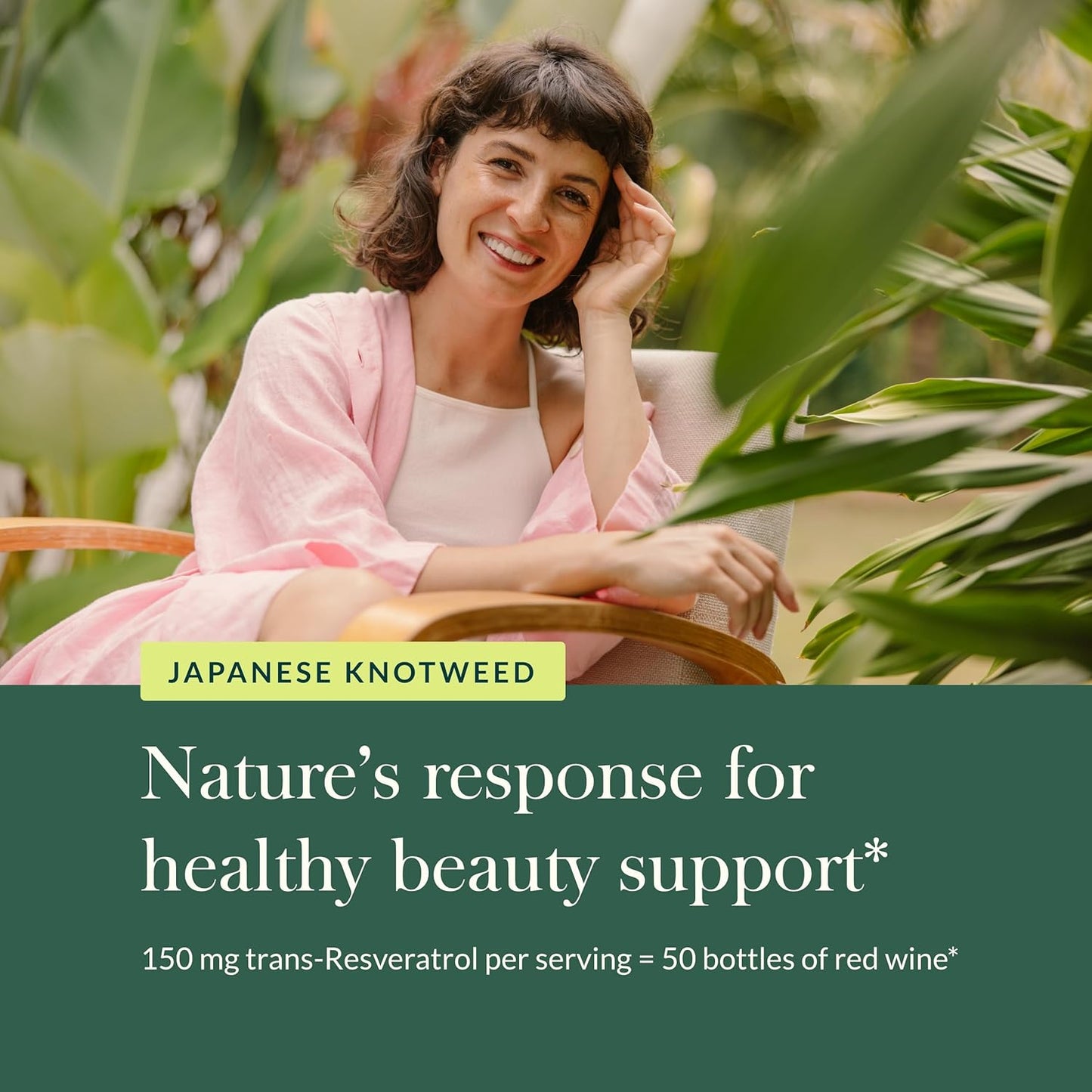 Gaia Herbs Resveratrol 150 - Japanese Knotweed Antioxidant Supplement - 150mg Trans-Resveratrol - Beauty & Radiance Support - 50 Liquid Phyto-Capsules