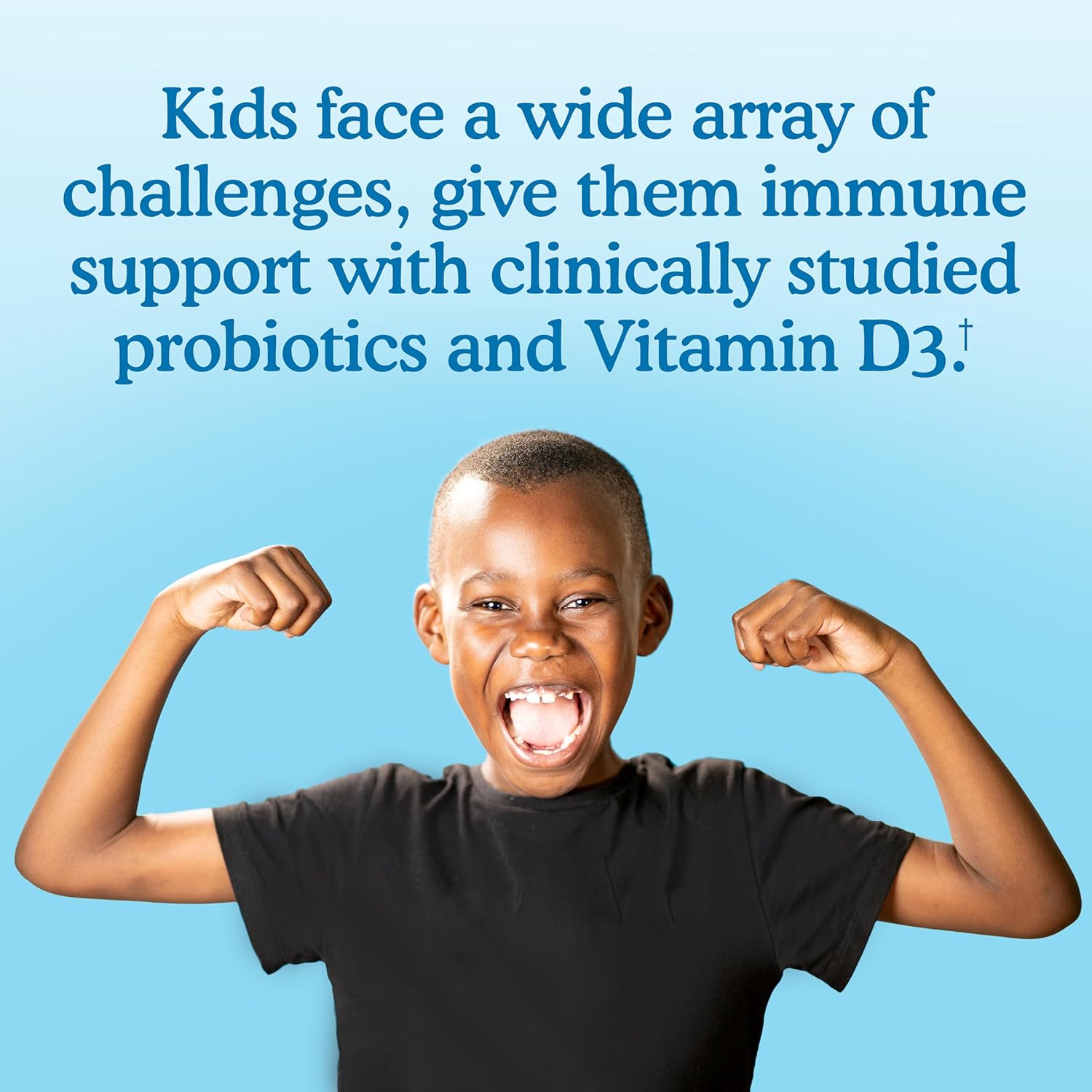 Garden of Life Kids' Probiotic Stick Packs with D3 - 10 Billion CFU, Bone & Teeth Support, 30ct