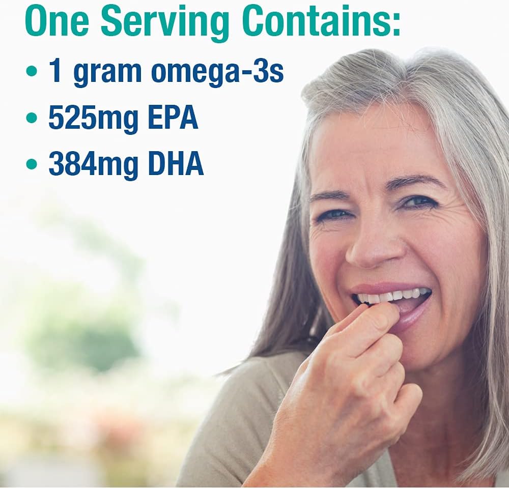 Garden of Life Oceans 3 Better Brain Supplement - Ultra Pure EPA/DHA Omega 3 Fish Oil with Antioxidants, 90 Softgels