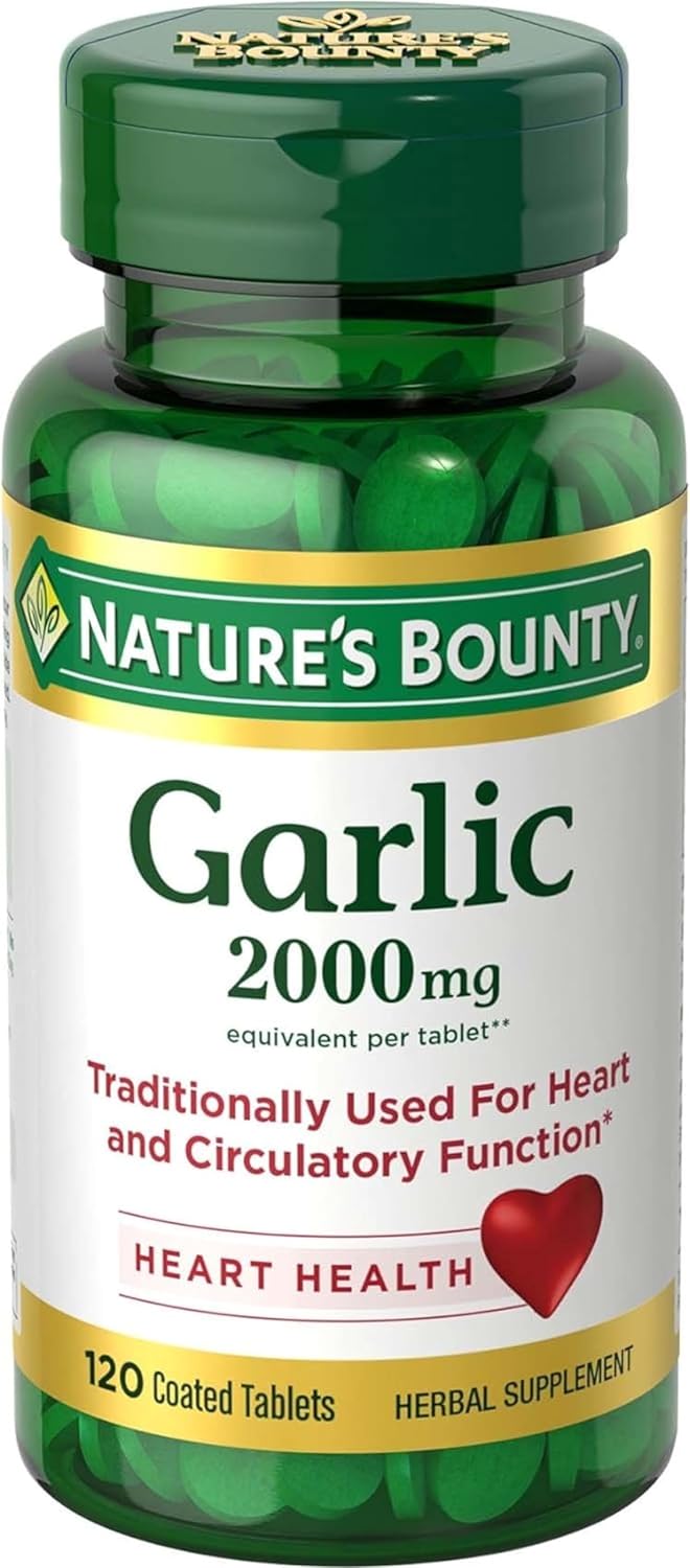 Garlic Tablets 2000mg, 480 Count, Natural Immune Support Supplement