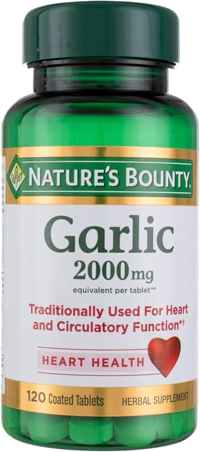 Garlic Tablets 2000mg, 480 Count, Natural Immune Support Supplement