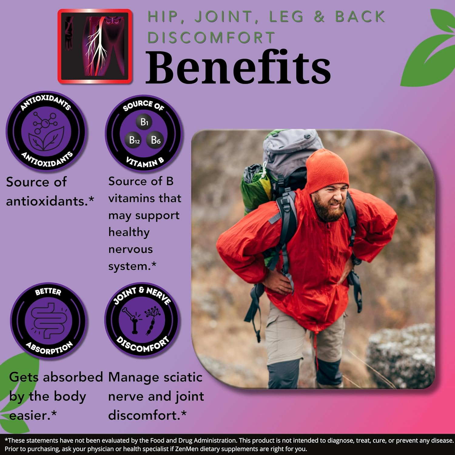 Garlic Tincture and Sciatic Nerve Support Bundle for Zenmen