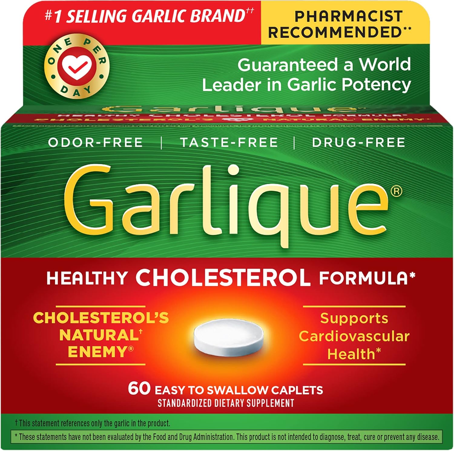 Garlique Garlic Extract Supplement with Vitafusion Sugar Free Fiber Gummies - 90 Count Bottle for Heart Health