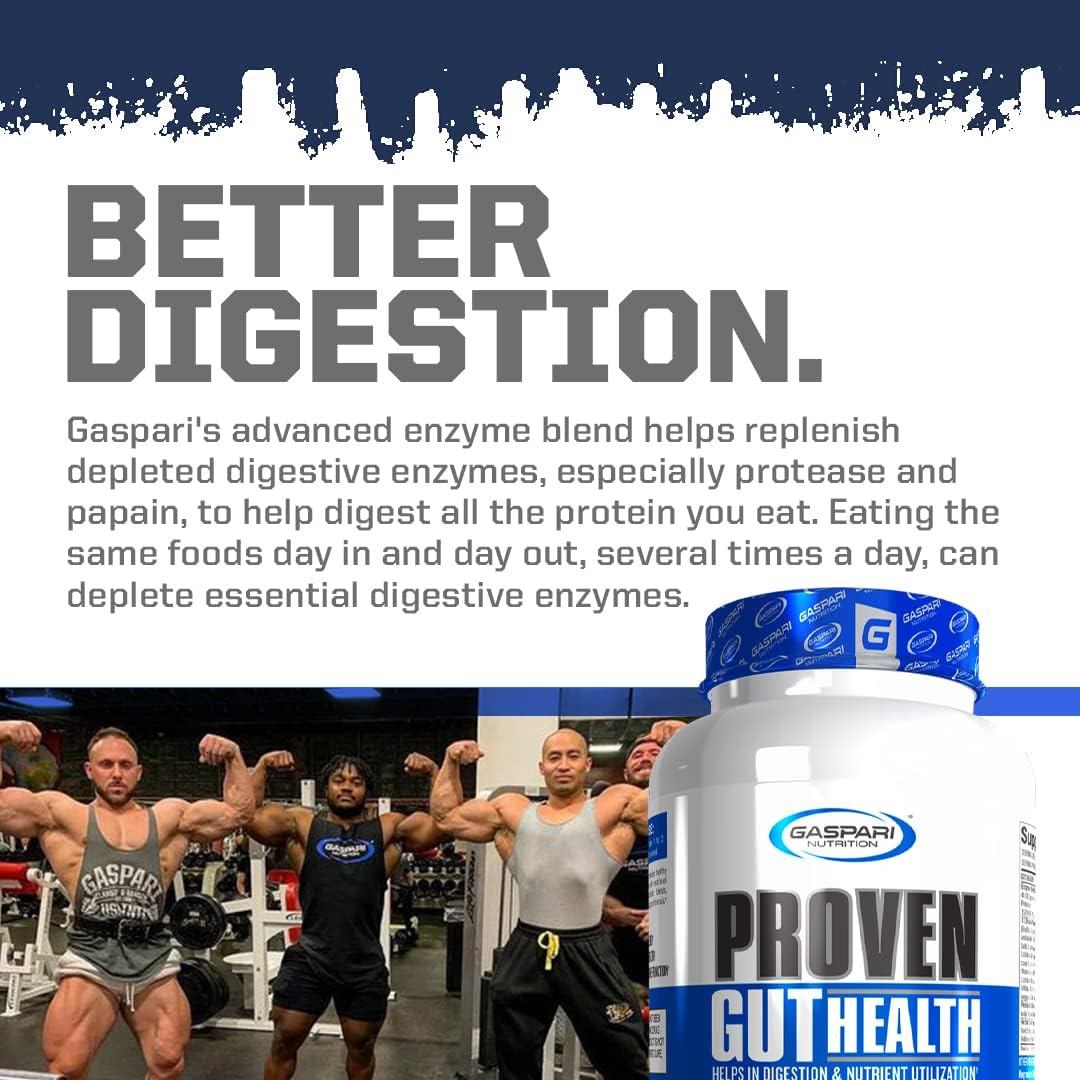 Gaspari Nutrition Gut Health Support with Prebiotics & Probiotics for Digestive Health - 30 Servings