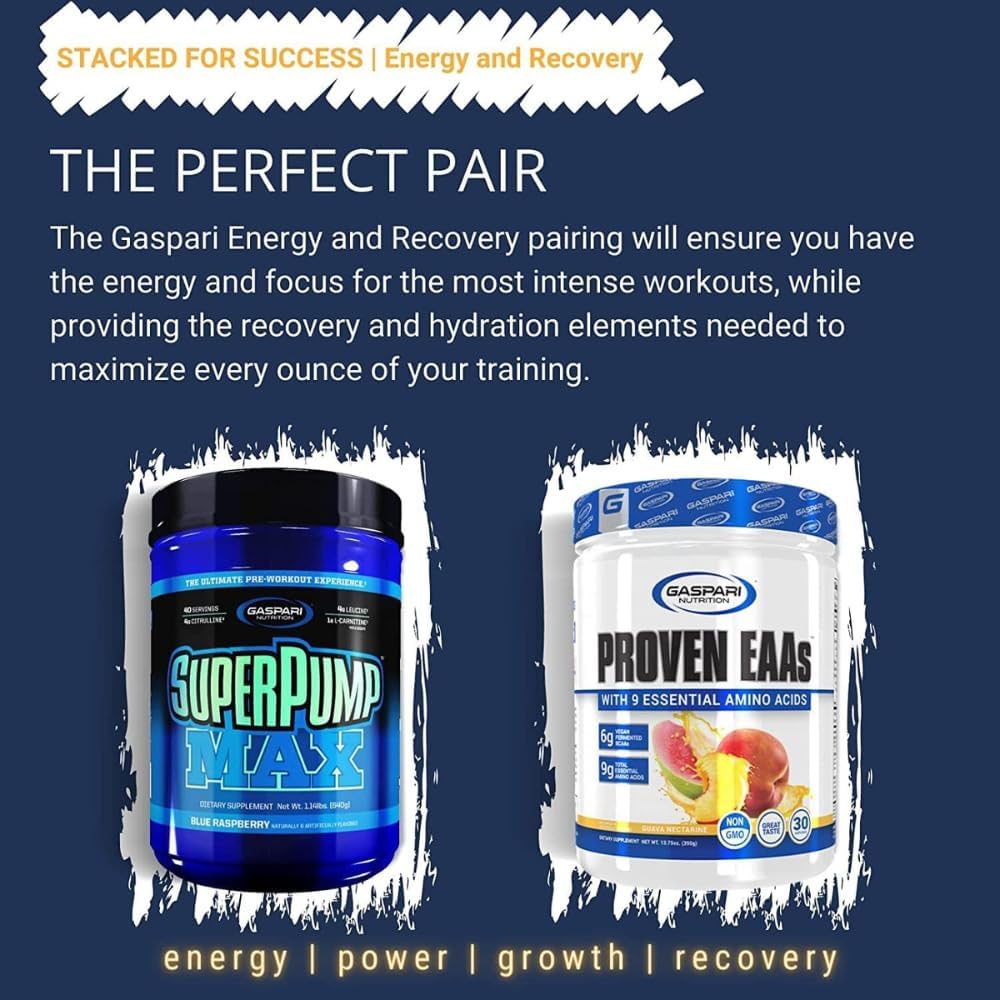 Gaspari Nutrition Proven EAAs™ Guava Nectarine Flavor - 13.75 oz (390 g) - 9 Essential Amino Acids