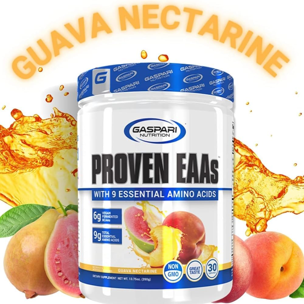 Gaspari Nutrition Proven EAAs™ Guava Nectarine Flavor - 13.75 oz (390 g) - 9 Essential Amino Acids