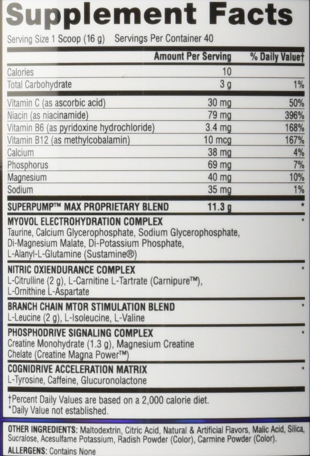 Gaspari Nutrition Superpump Max Watermelon Flavor 1.41-Pound Pre-Workout Supplement