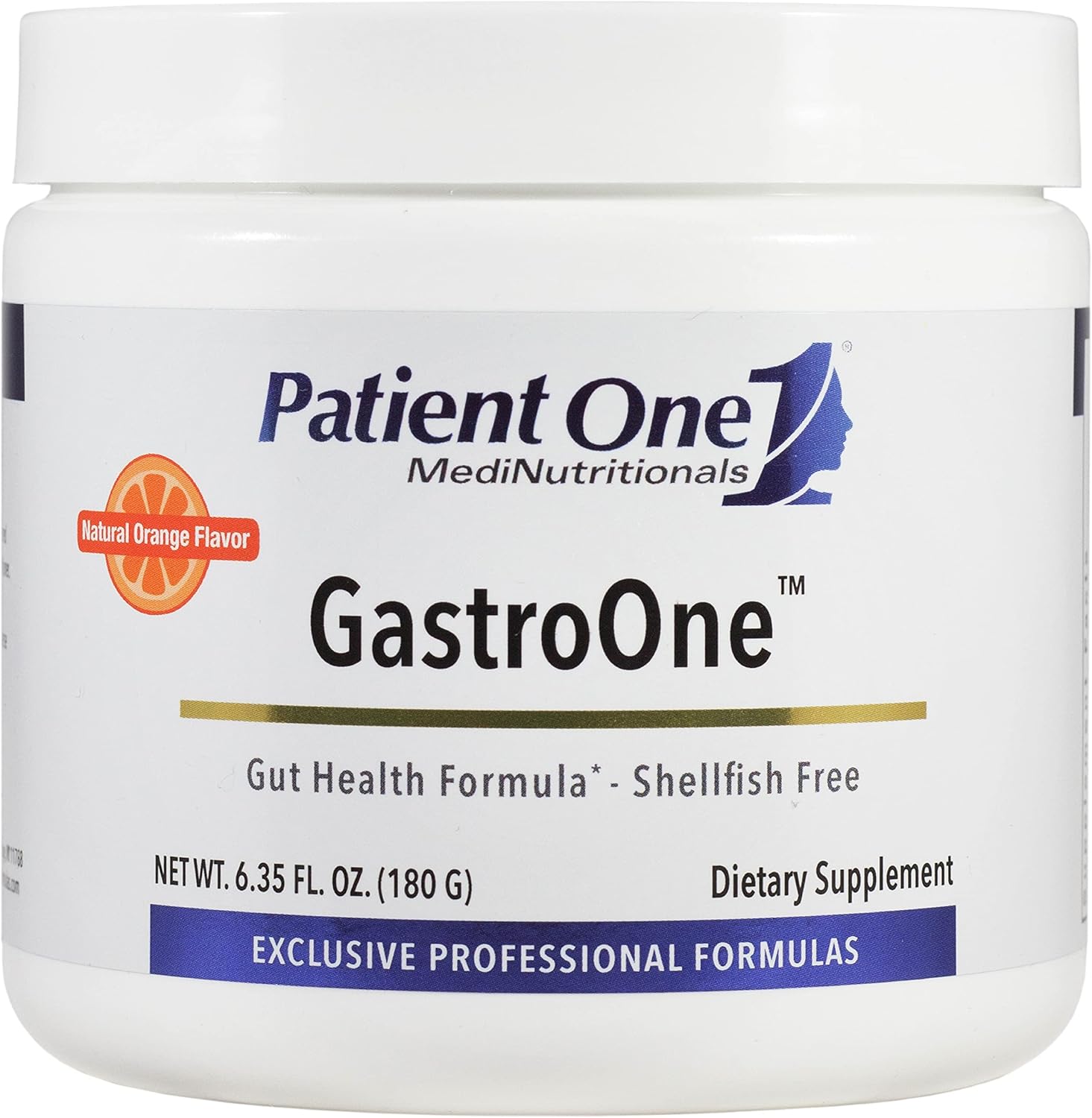 GastroOne Powder Supplement for Gut Health - 6.35 oz with Glutamine, DGL, Ginger, nAG - Supports GI Lining and Digestive Health