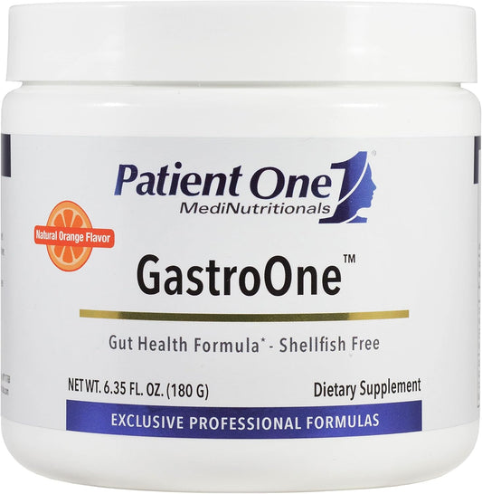 GastroOne Powder Supplement for Gut Health - 6.35 oz with Glutamine, DGL, Ginger, nAG - Supports GI Lining and Digestive Health