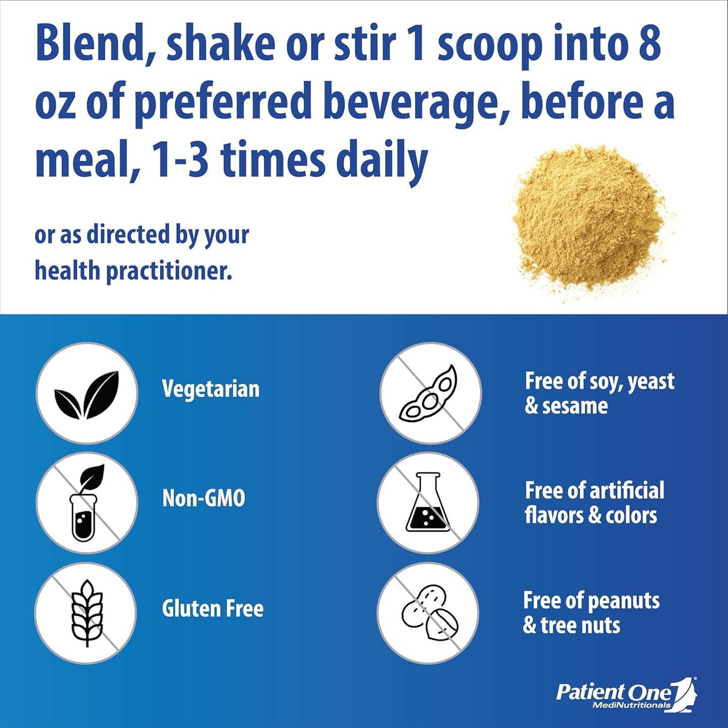 GastroOne Powder Supplement for Gut Health - 6.35 oz with Glutamine, DGL, Ginger, nAG - Supports GI Lining and Digestive Health