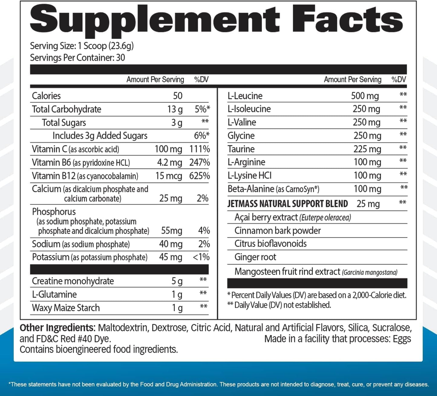 GAT SPORT JetMass Fast-Acting Creatine System, Strawberry Lemonade Flavor, 30 Servings