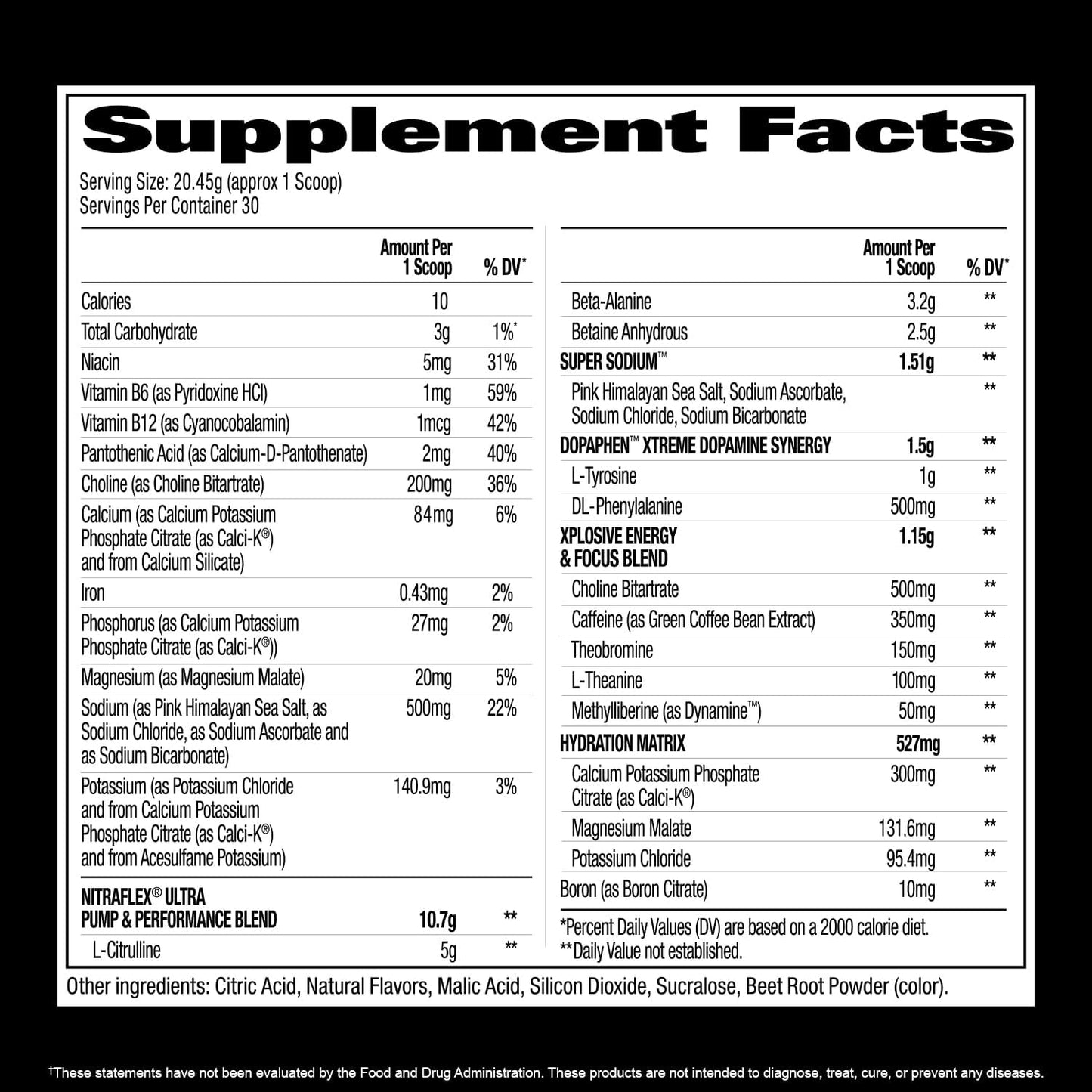 GAT SPORT Nitraflex Ultra Pre-Workout Supplement - Strawberry Watermelon Flavor, 30 Servings