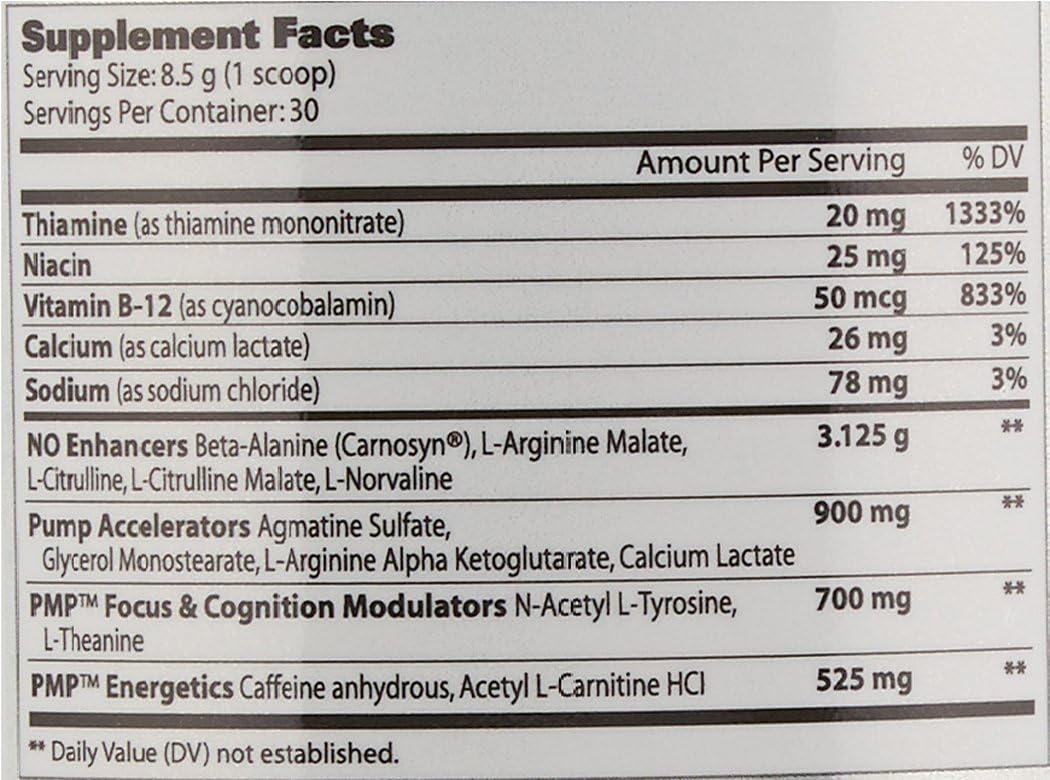GAT SPORT PMP Pre-Workout Supplement, Raspberry Lemonade Flavor, 30 Servings for Peak Muscle Performance