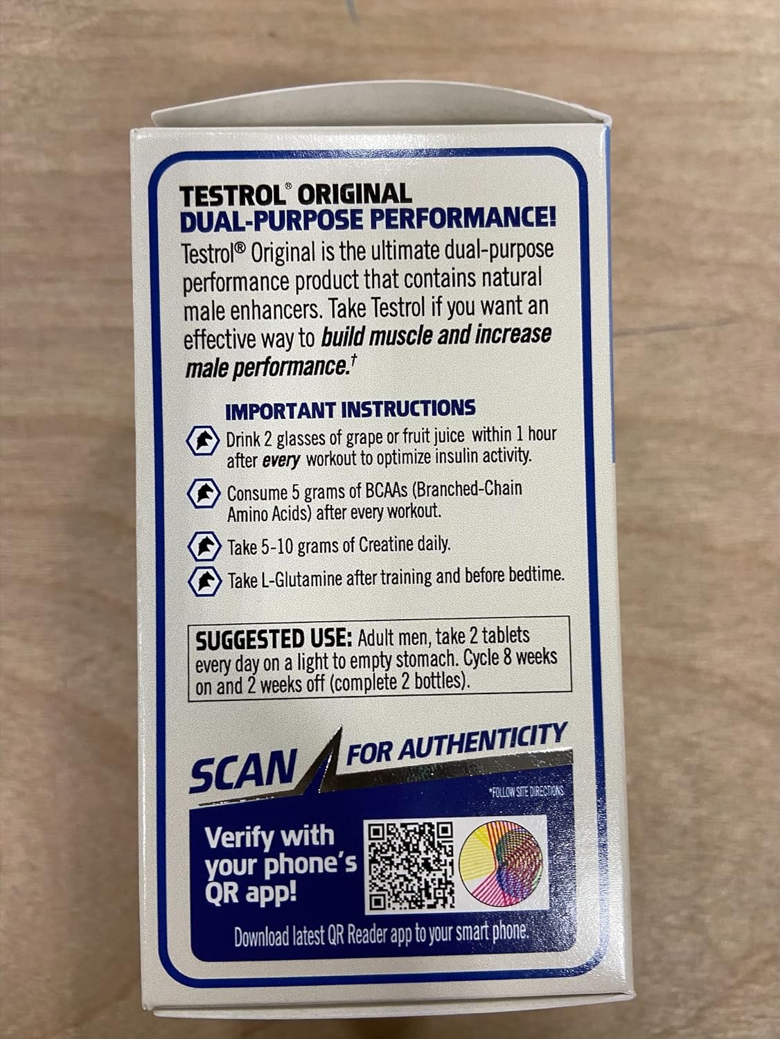 GAT Sport Testrol Original Test Booster for Male Performance and Vitality with Tribulus, Zinc, and Magnesium - 60 Capsules