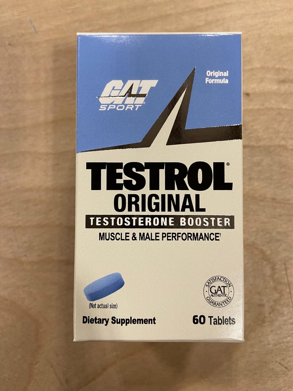 GAT Sport Testrol Original Test Booster for Male Performance and Vitality with Tribulus, Zinc, and Magnesium - 60 Capsules