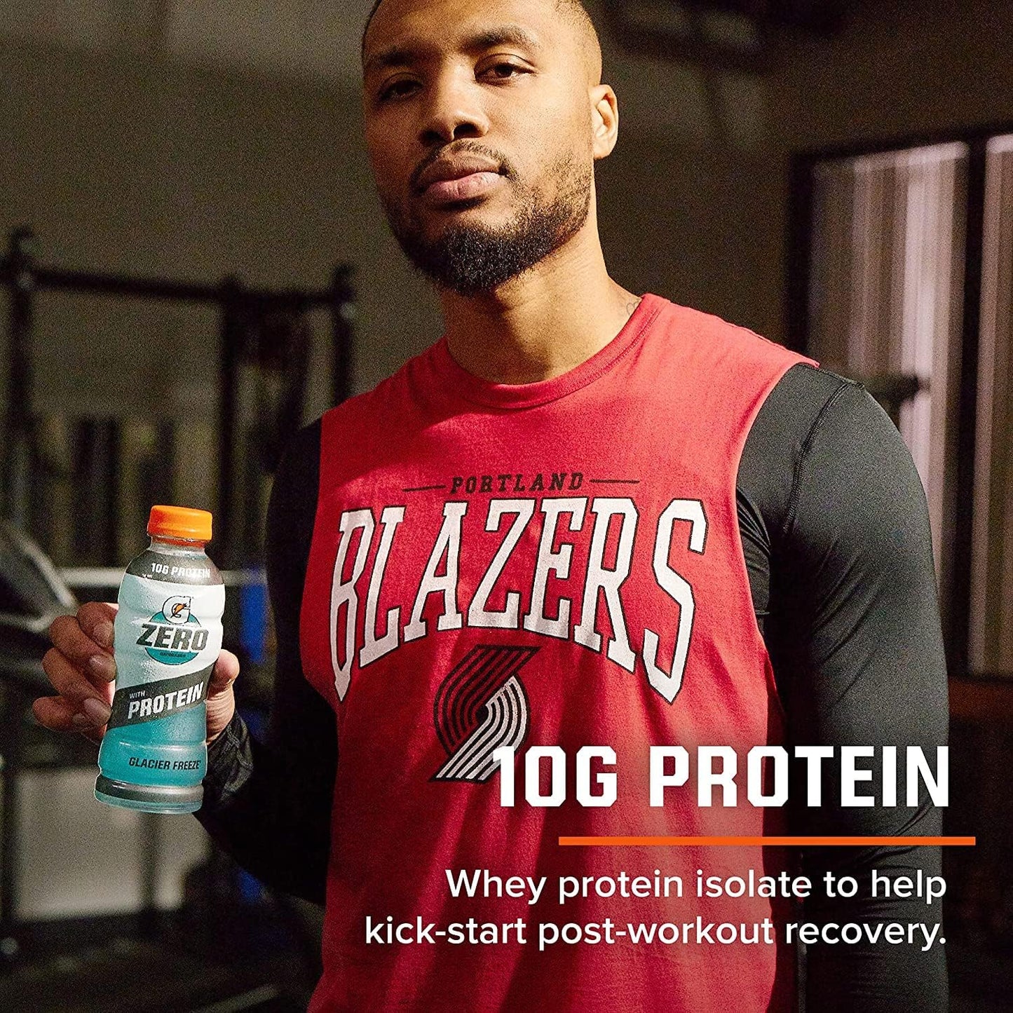 Gatorade Zero Glacier Cherry Liquid Electrolytes with 10g Whey Protein Isolate - 12 Pack of 16.9 Fl Oz Bottles