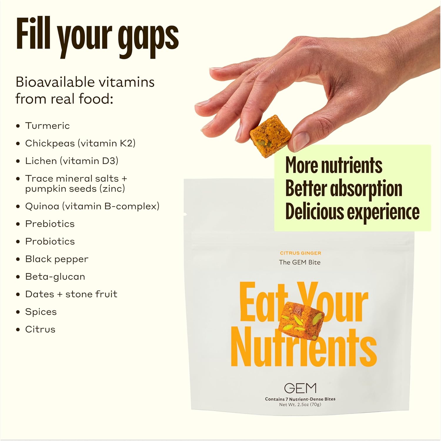 GEM Complete Routine Variety Pack: Bite, Sleep, Calm, Energy Bites (56 Total) | Non-Habit Forming | Gluten, Soy Free, Vegan