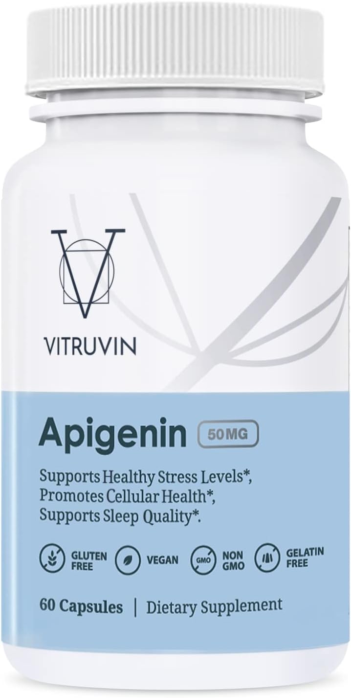 Generic Vitruvin Sport Recovery (Apigenin 2 x 50mg, COQ10 200mg, Resveratrol 500mg) Vegan, Non-GMO, Gluten-Free, Gelatin-Free.