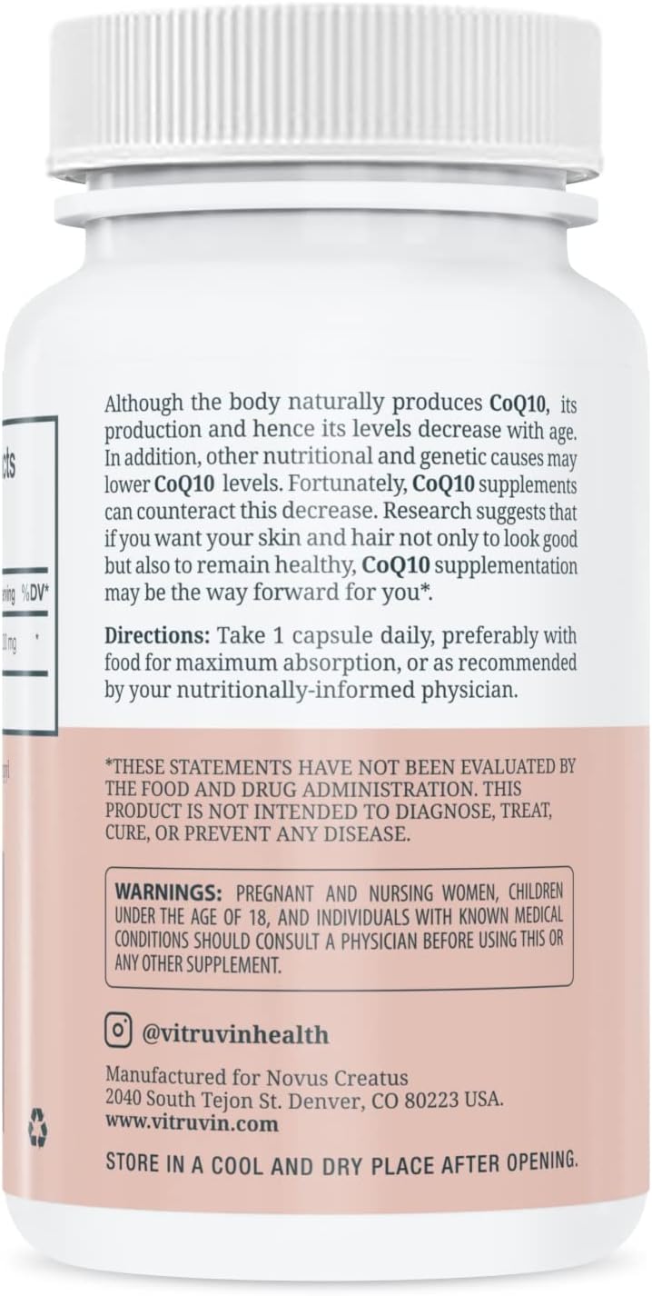 Generic Vitruvin Sport Recovery (Apigenin 2 x 50mg, COQ10 200mg, Resveratrol 500mg) Vegan, Non-GMO, Gluten-Free, Gelatin-Free.