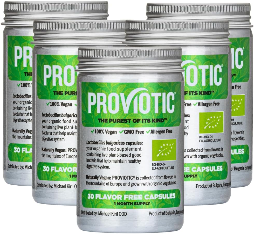 Genesis LABORATORIES Proviotic Lactobacillus Vegan Probiotic Supplement for Digestive Health & Immune Support - Pack of 5