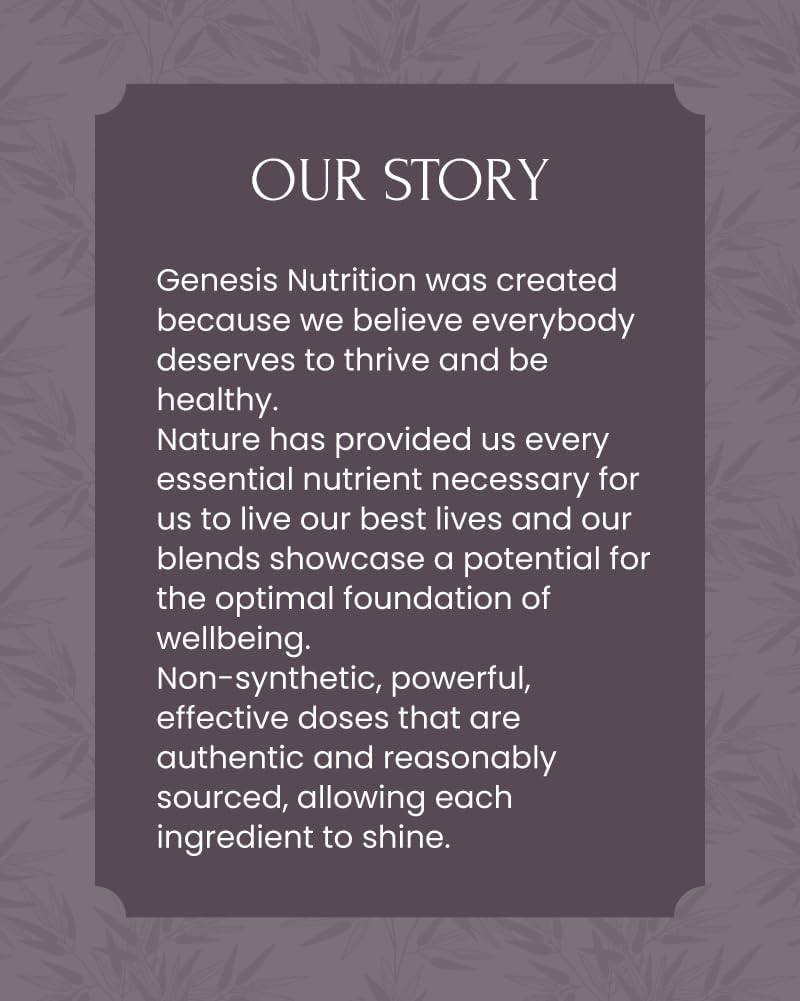 Genesis Nutrition Grass Fed Beef Liver with Reishi & Cordyceps Mushroom, Ginseng, Rhodiola - 4500mg Energy, Immune Support, Stress Relief - Total Wellness