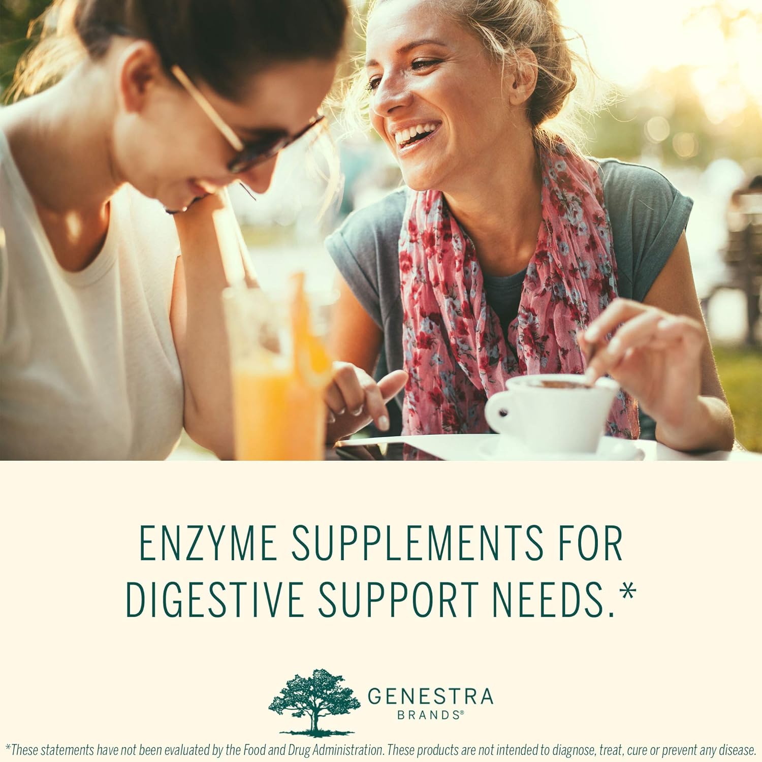 Genestra Brands V-Enzymes Capsules - Vegan Digestive Support for Lactose Digestion (60 Count)