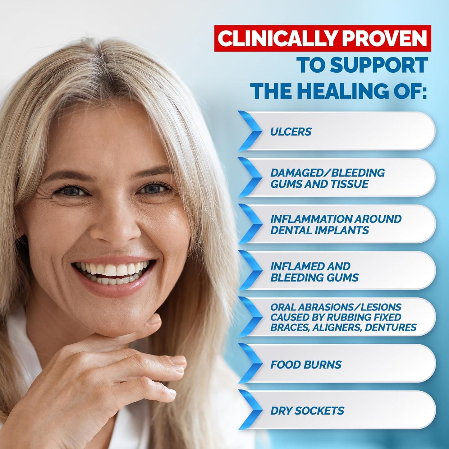 Gengigel Hyaluronic Acid Oral Gel 20ml - Soothes Mouth & Gum Discomfort, Promotes Healing, Paraben-Free, Vegan & Kosher