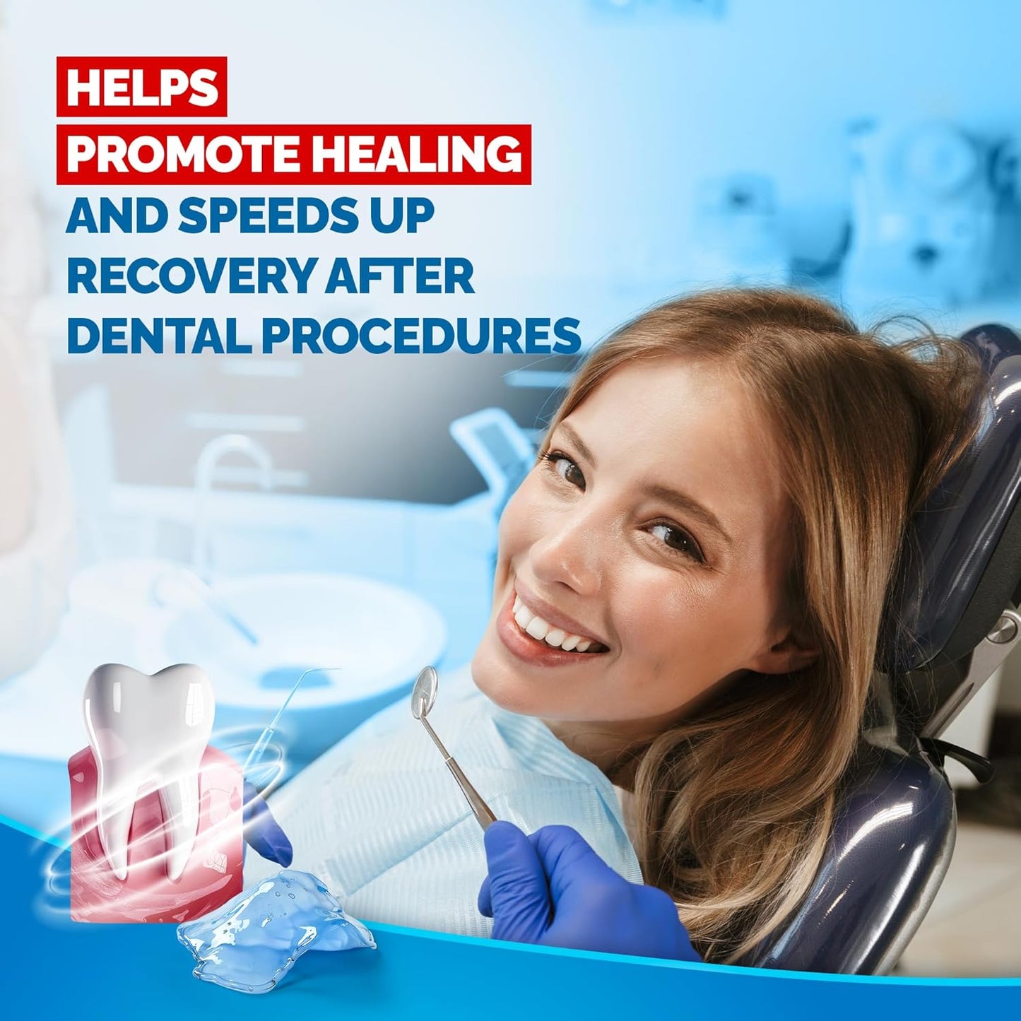 Gengigel Hyaluronic Acid Oral Gel 20ml - Soothes Mouth & Gum Discomfort, Promotes Healing, Paraben-Free, Vegan & Kosher