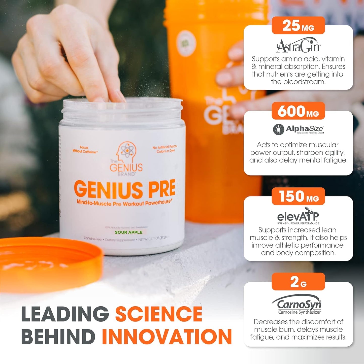 Genius Active Essentials Bundle: Hydrate Electrolyte Mix & Natural Pre Workout Powder - The Genius Brand