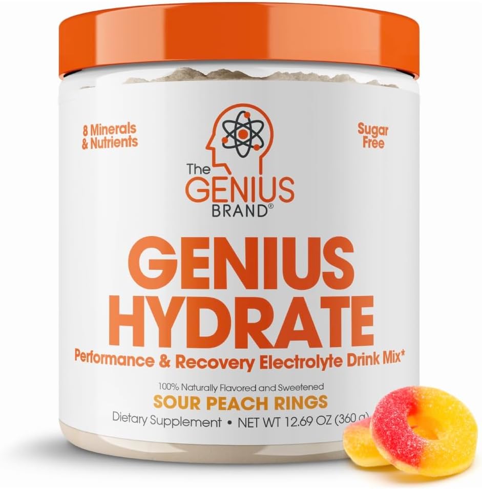 Genius Brand Fitness Essentials Bundle: Hydrate Electrolyte Mix & Micronized Creatine Monohydrate Powder - Boost Your Workout Performance