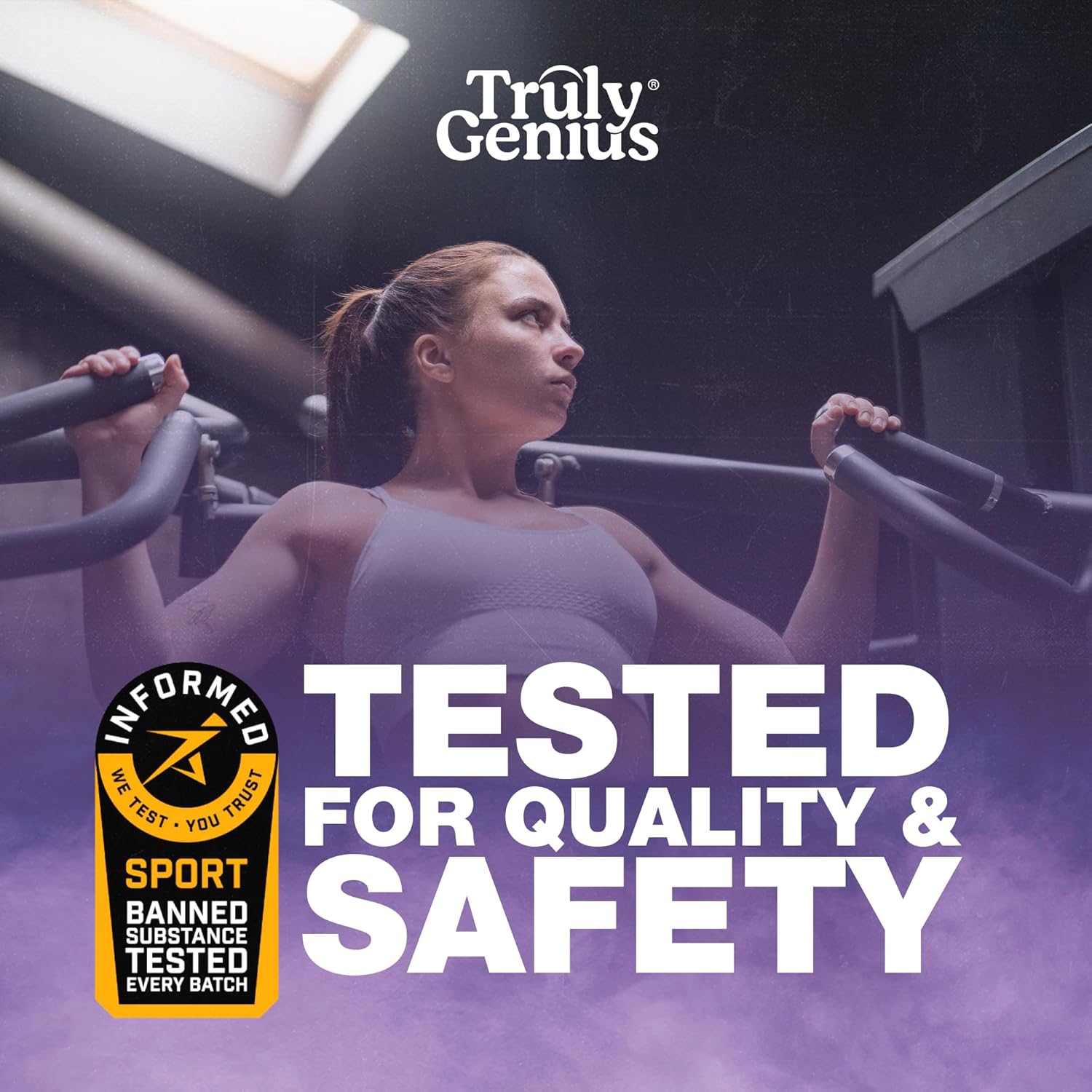 Genius Creatine Monohydrate Powder with Omega 3 & HMB for High Absorption - Energy & Muscle Repair Support - 30 Servings, 211g