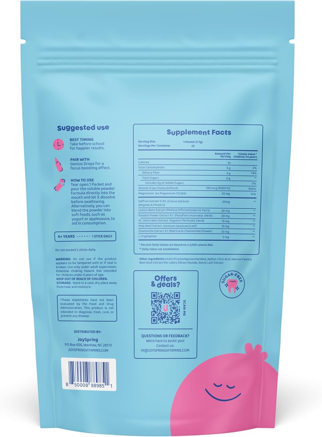 Genius Drops Attention and Focus Supplement with Saffron for Kids and Teens - Enhance Mood and Focus