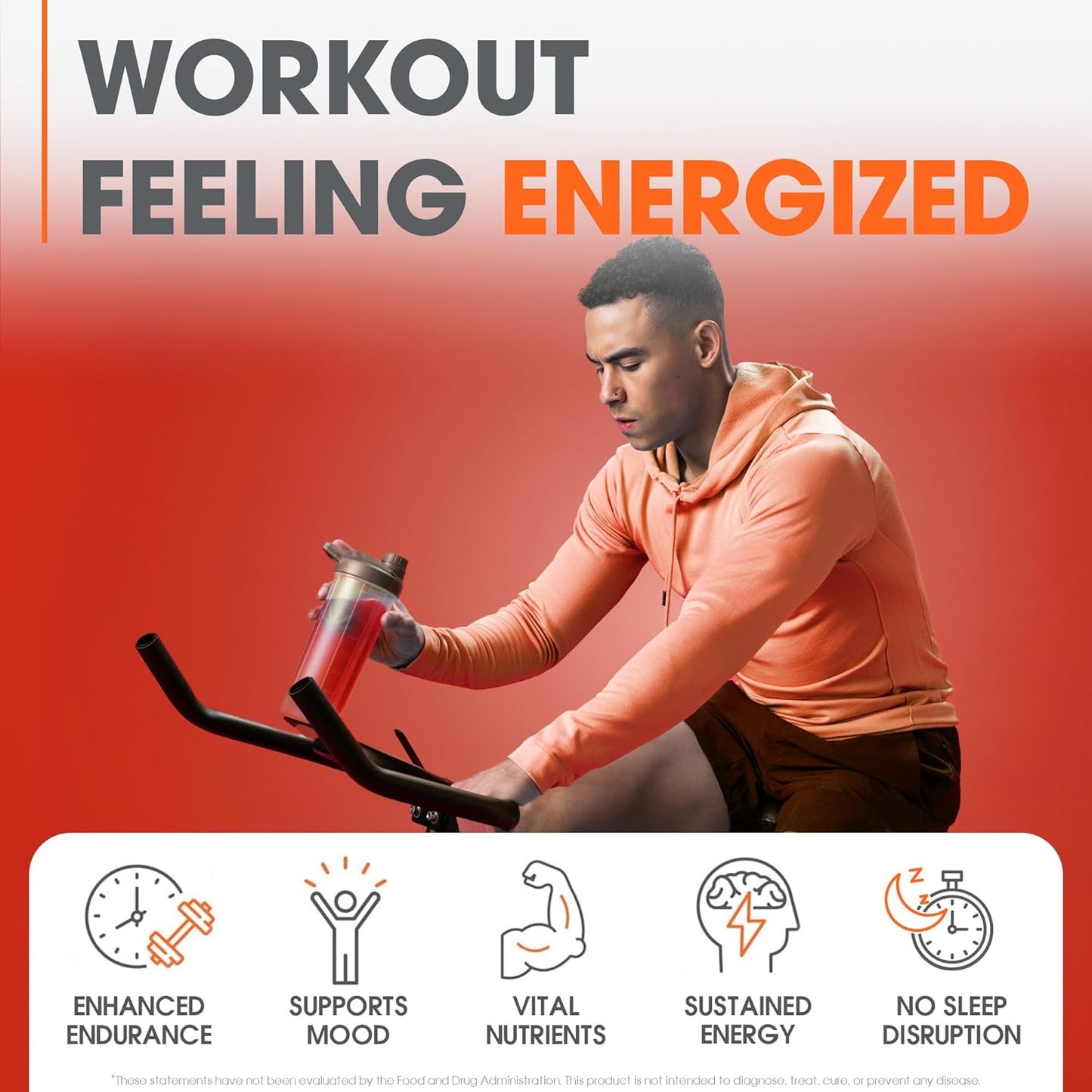 Genius Pre Workout Powder: Sour Cherry Flavor - Caffeine-Free Booster with Beta Alanine & Alpha GPC - No Artificial Sweeteners
