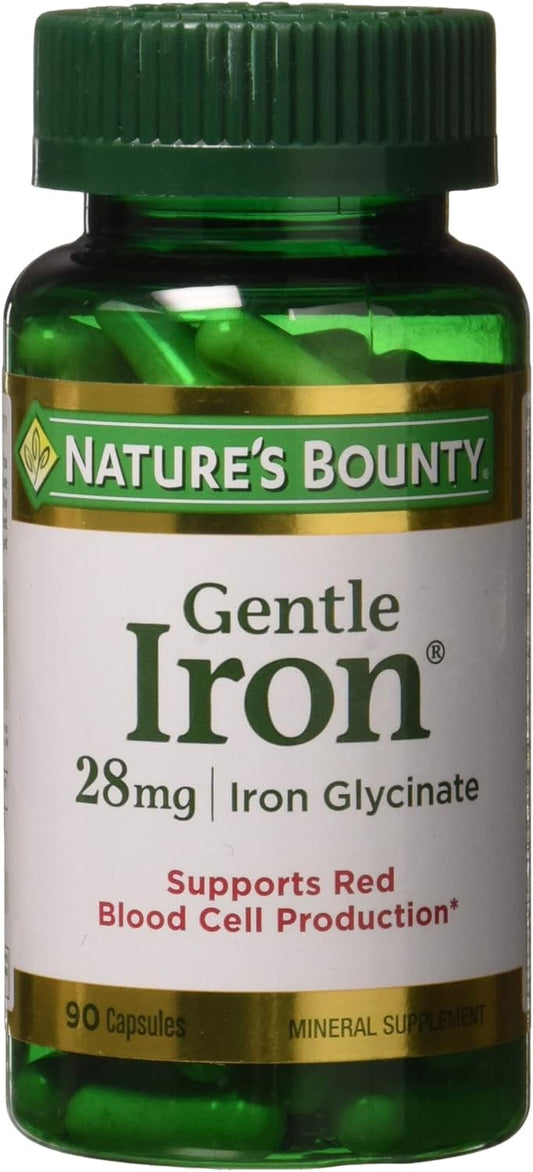 Gentle Iron Supplement 28 mg - 90 Capsules by Nature's Bounty