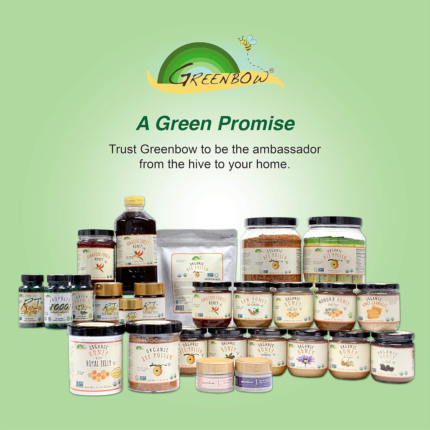 Genuine Brazilian Green Propolis Capsules with Artepillin C - Highly Nutritious Vegan Supplement