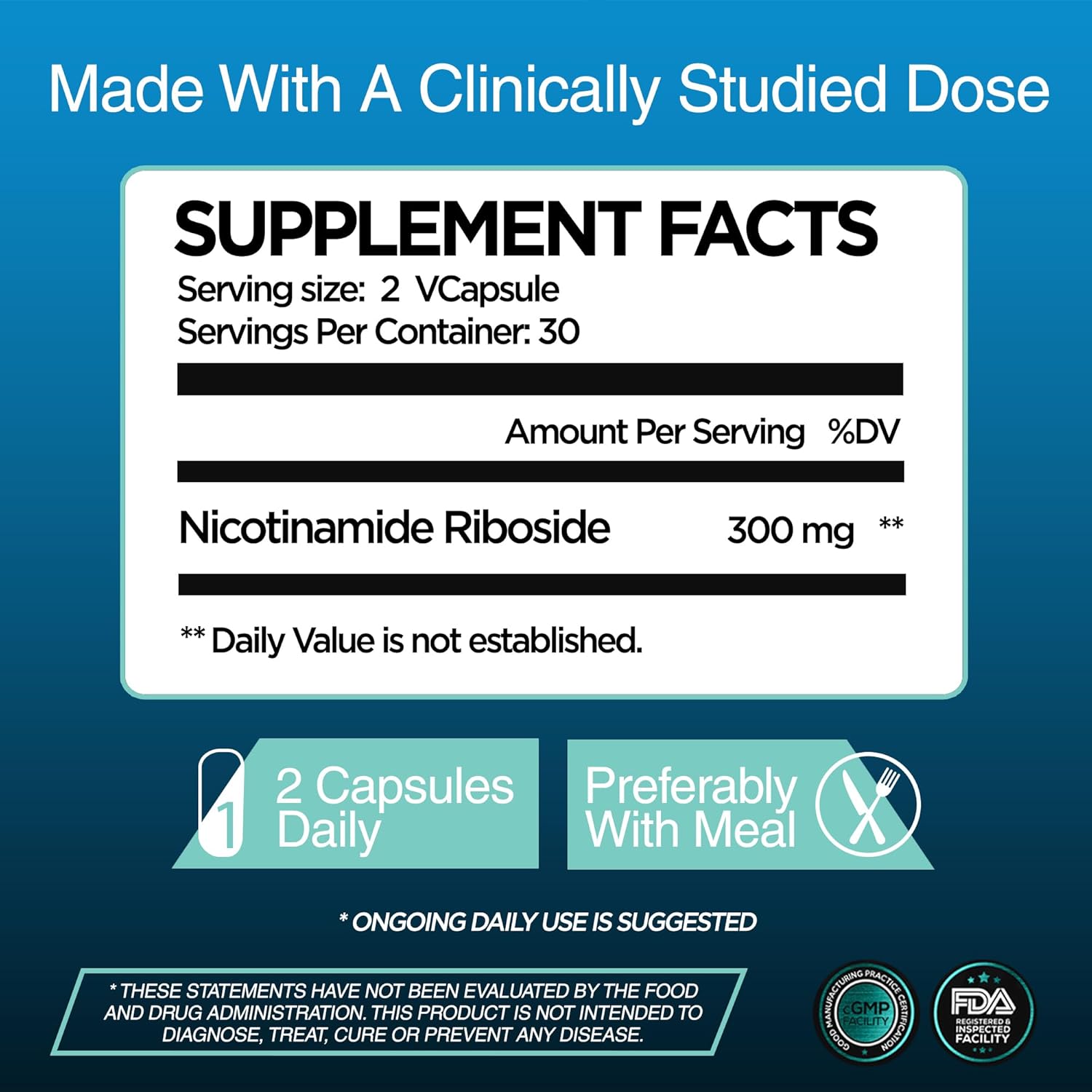 GenuinePurity Liposomal NR 300mg Supplement for Advanced NAD Boost - Supports Cellular Energy and Mitochondrial Function - Gluten Free, Vegan, Non-GMO - 60 Capsules