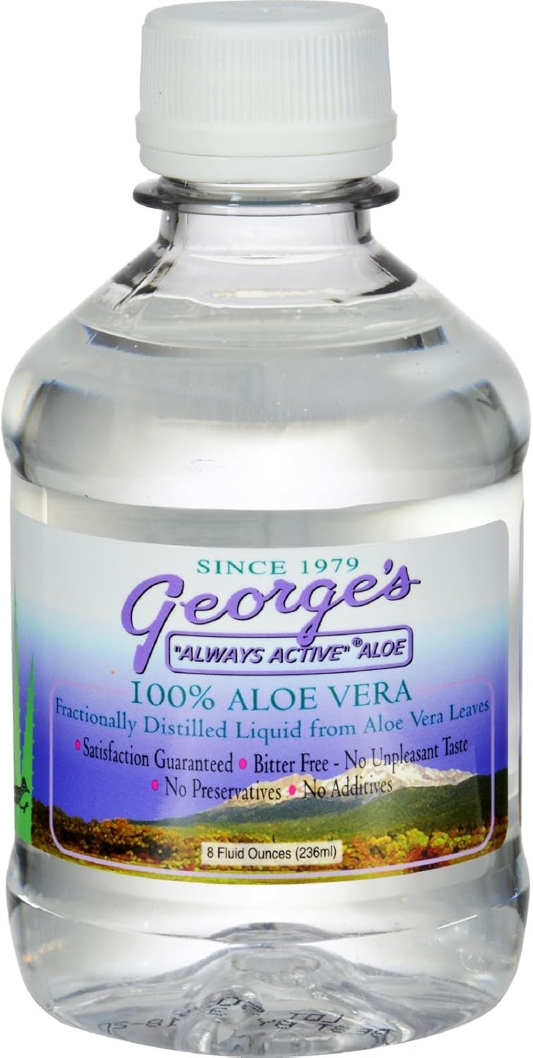 Georges Aloe Vera Juice - 100% Pure Aloe Vera - Preservative-Free - 32 fl oz (Pack of 4)