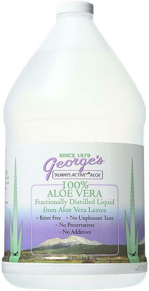 George's Always Active Aloe Vera Juice - 128 fl oz, Pure Inner Fillet Aloe Juice from George's