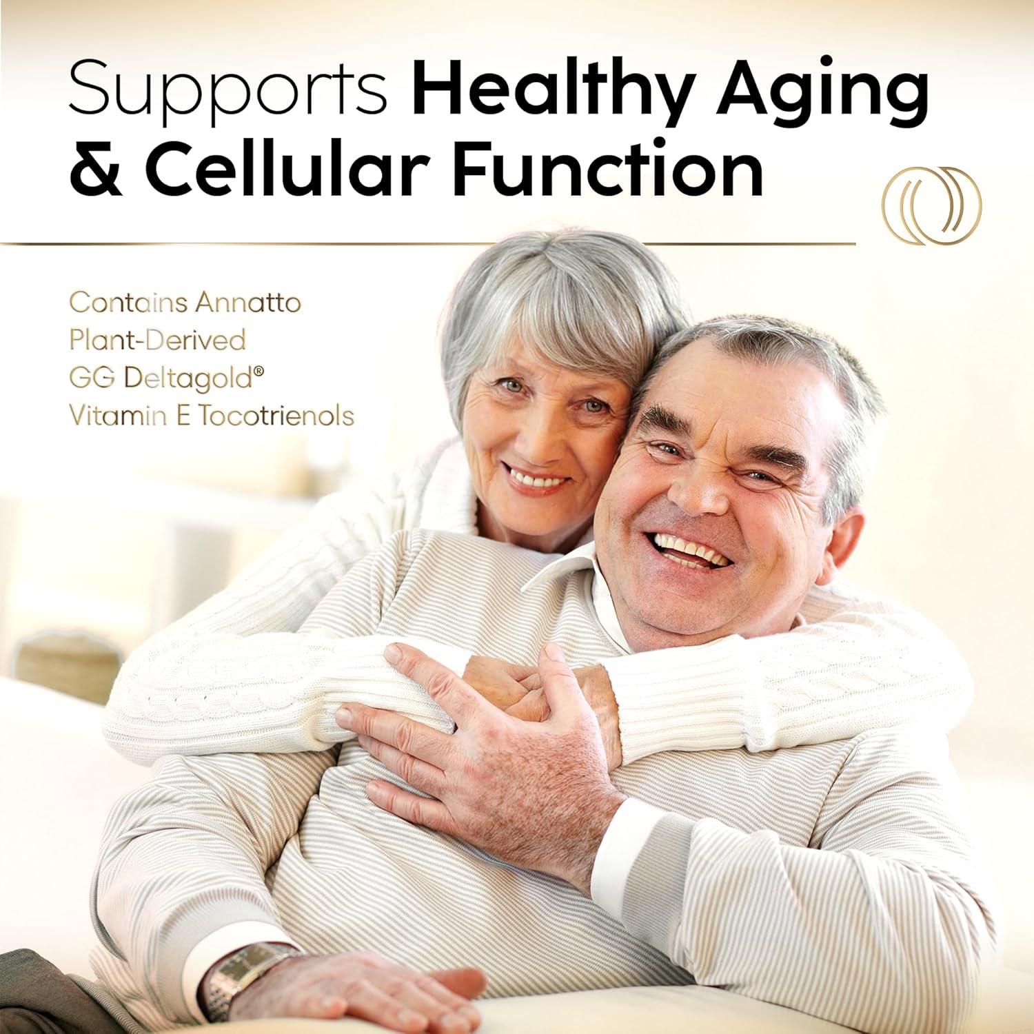 Geranylgeraniol Supplement with DeltaGold Vitamin E Tocotrienols - Heart Health & CoQ10 Support - 60 Capsules