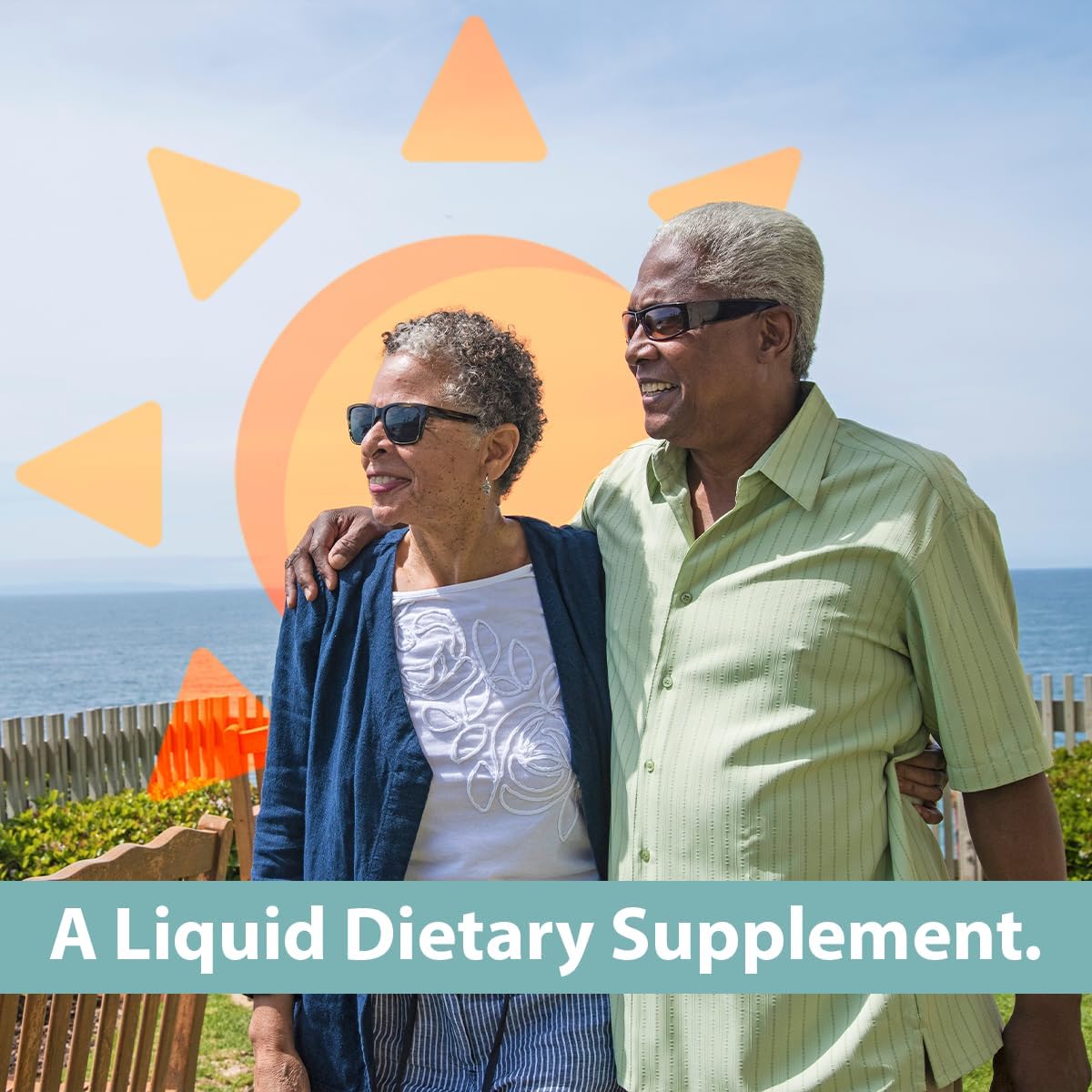 Gericare Vitamin C Liquid 500 mg - Immune Support and Health Boost - Orange Flavor - 16 Fl Oz Bottle